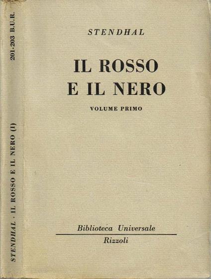 Il rosso e il nero - Stendhal - copertina