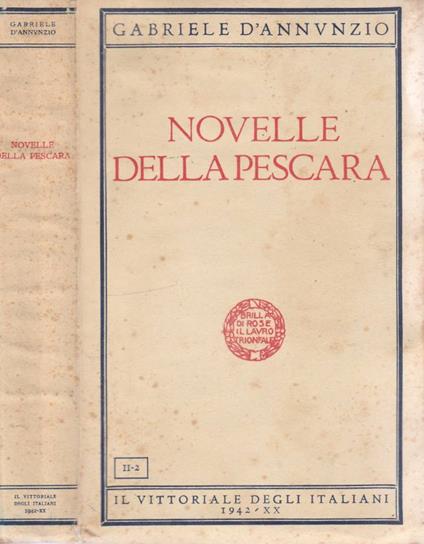 Novelle della Pescara - Gabriele D'Annunzio - copertina