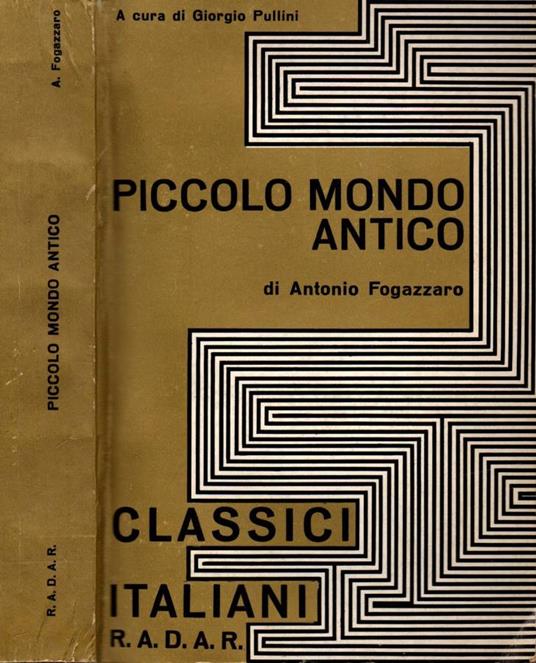 Piccolo Mondo Antico - Antonio Fogazzaro - copertina