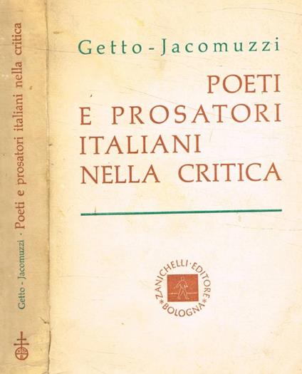 Poeti e prosatori italiani nella critica - Giovanni Getto - copertina