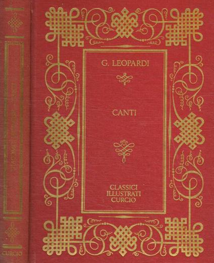 Canti - Giacomo Leopardi - copertina