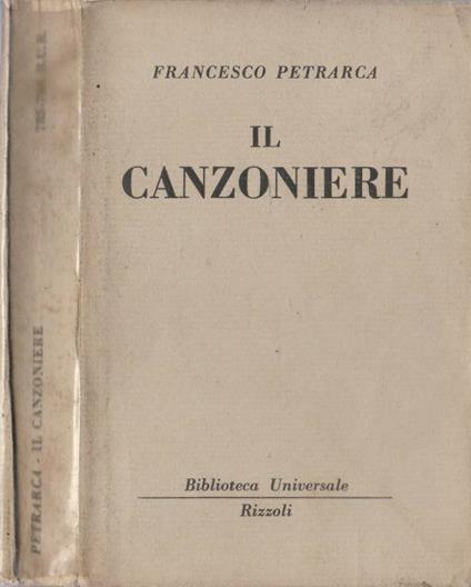 Il Canzoniere - Francesco Petrarca - copertina