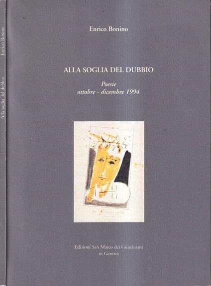 Alla soglie del dubbio - Enrico Bonino - copertina