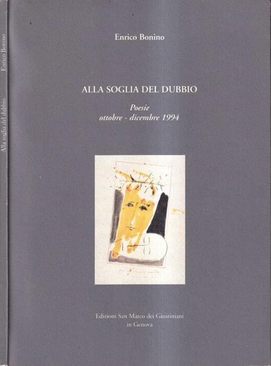 Alla soglie del dubbio - Enrico Bonino - copertina
