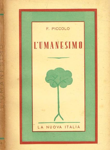 L' umanesimo - Francesco Piccolo - copertina