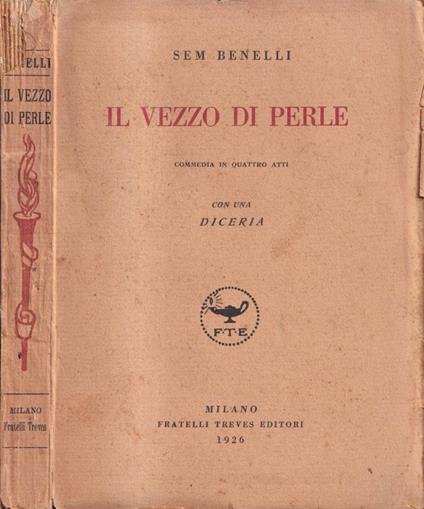 Il vezzo di perle - Sem Benelli - copertina