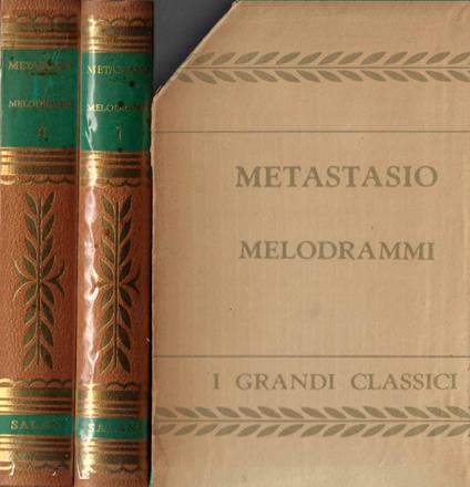 Melodrammi. Vol. I, Vol. II - Pietro Metastasio - copertina