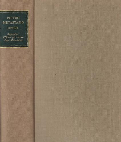 Opere - Pietro Metastasio - copertina