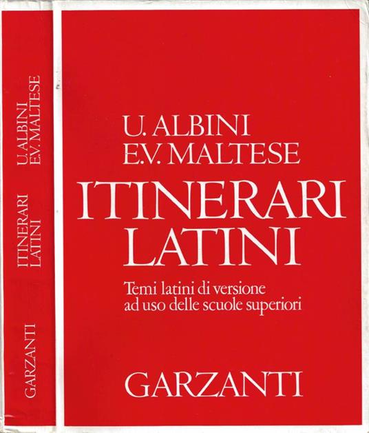 Itinerari latini - Umberto Albini - copertina