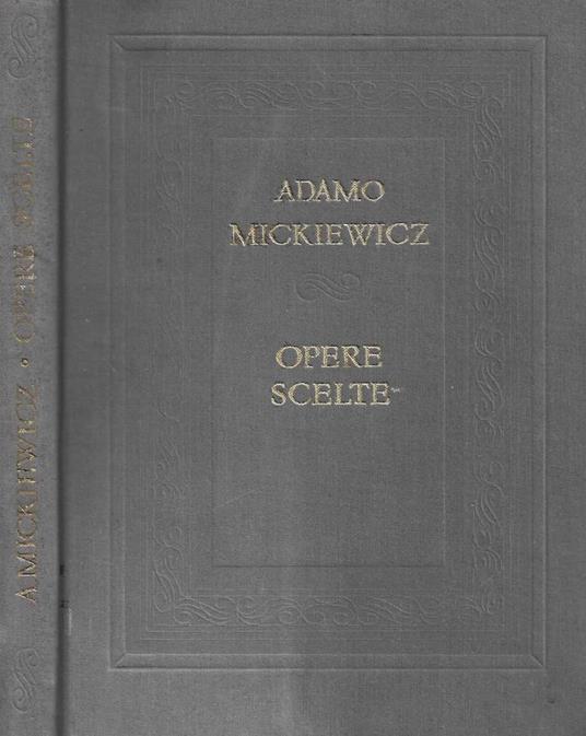 Opere scelte - Adam Mickiewicz - copertina