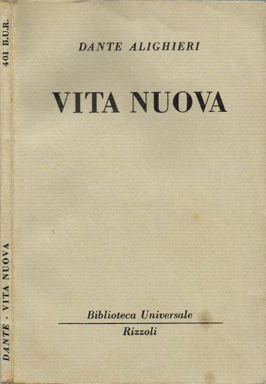 Vita nuova - Dante Alighieri - copertina