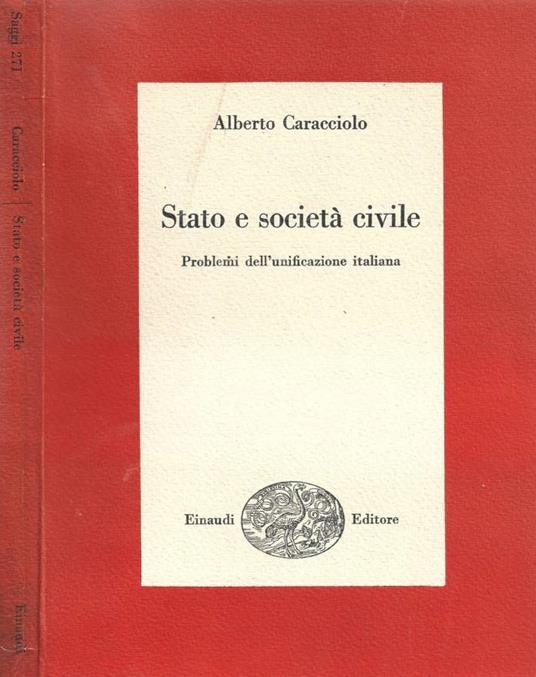 Storia e società civile - Alberto Caracciolo - copertina