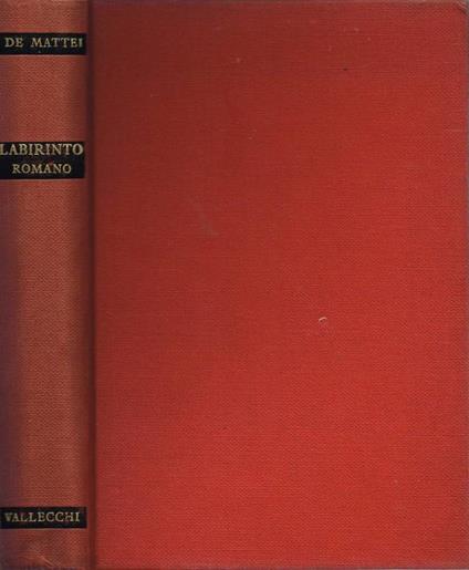 Labirinto romano - Rodolfo De Mattei - copertina
