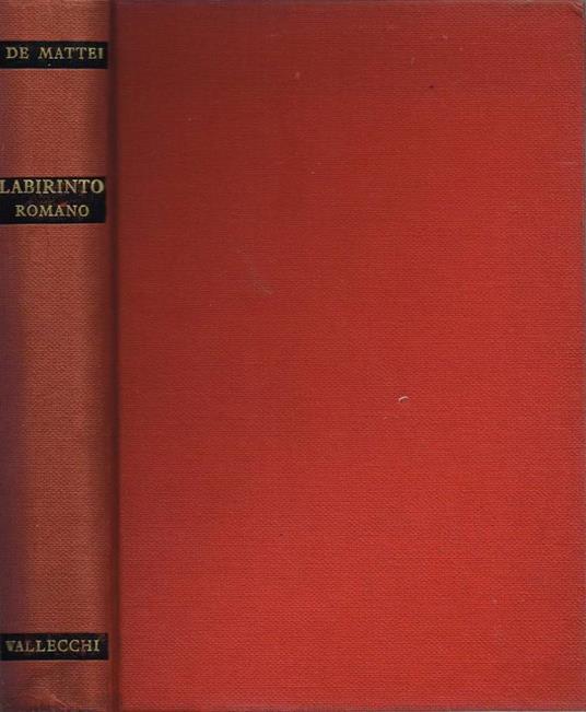 Labirinto romano - Rodolfo De Mattei - copertina