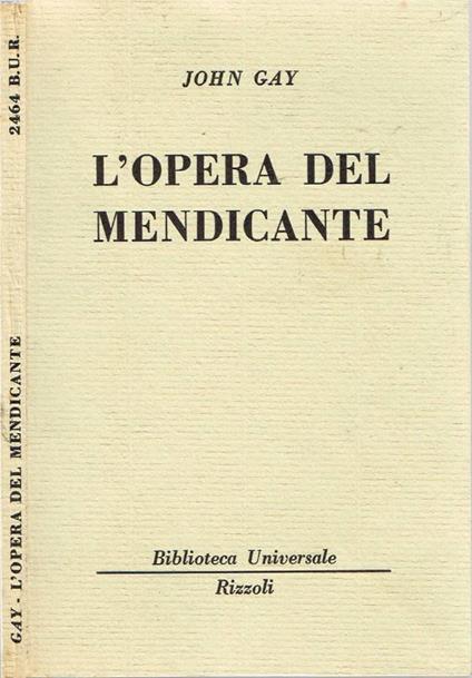 L' opera del mendicante - John Gay - copertina