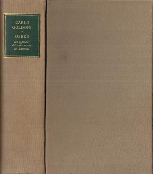 Opere - Carlo Goldoni - copertina