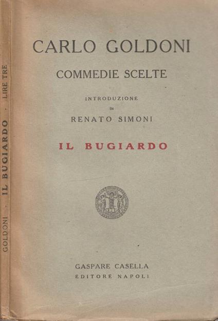 Il bugiardo - Carlo Goldoni - copertina