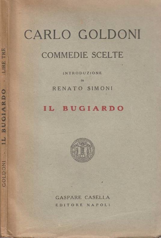 Il bugiardo - Carlo Goldoni - copertina