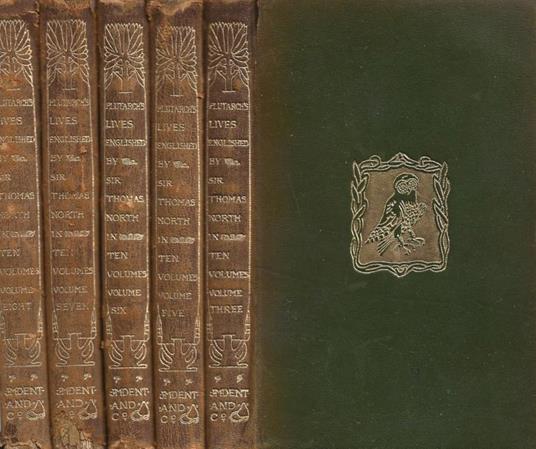 Plutarch's Lives Englished by Sir Thomas North. 5 voll - Plutarco - copertina