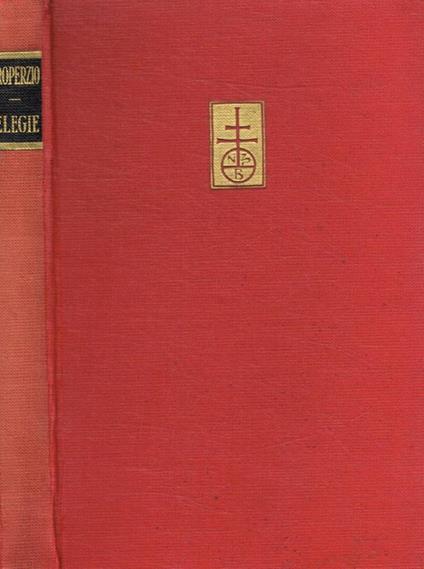 Elegie - Sesto Properzio - copertina