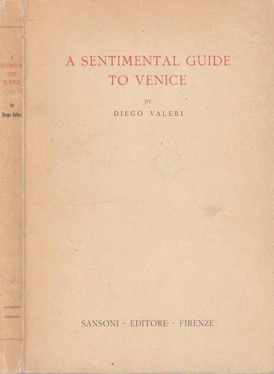 A sentimental guide to Venice - Diego Valeri - copertina
