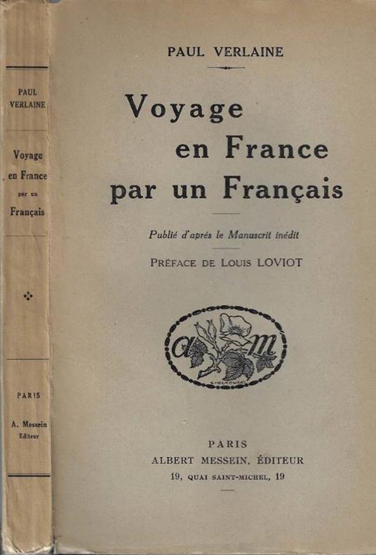 Voyage en France par un francais - Paul Verlaine - copertina