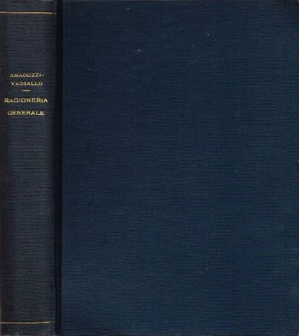 Ragioneria generale - Aldo Amaduzzi - copertina