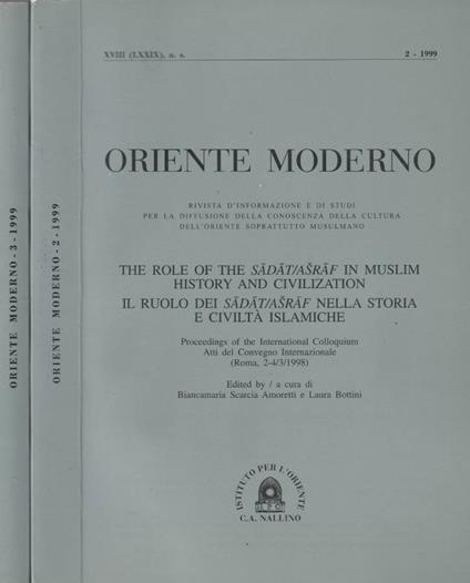 Oriente moderno anno XVIII nuova serie, n 2,3 1999 - Francesco Castro - copertina