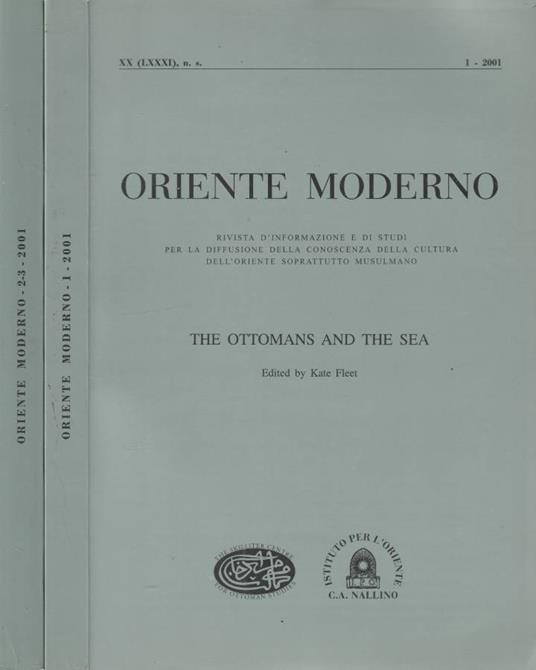 Oriente moderno anno XX nuova serie, n 1,2/3 2001 - Francesco Castro - copertina