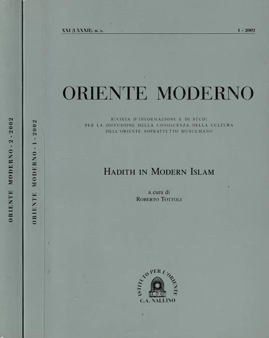 Oriente moderno anno XXI nuova serie, n 1,2 2002 - Francesco Castro - copertina