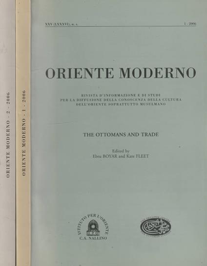Oriente moderno anno XXV nuova serie, n 1,2 2006 - Francesco Castro - copertina