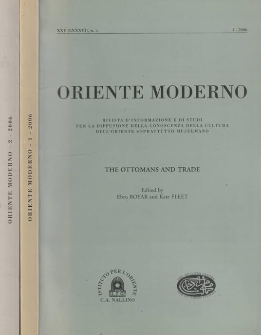 Oriente moderno anno XXV nuova serie, n 1,2 2006 - Francesco Castro - copertina