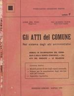 Gli atti del comune nel sistema degli atti amministrativi