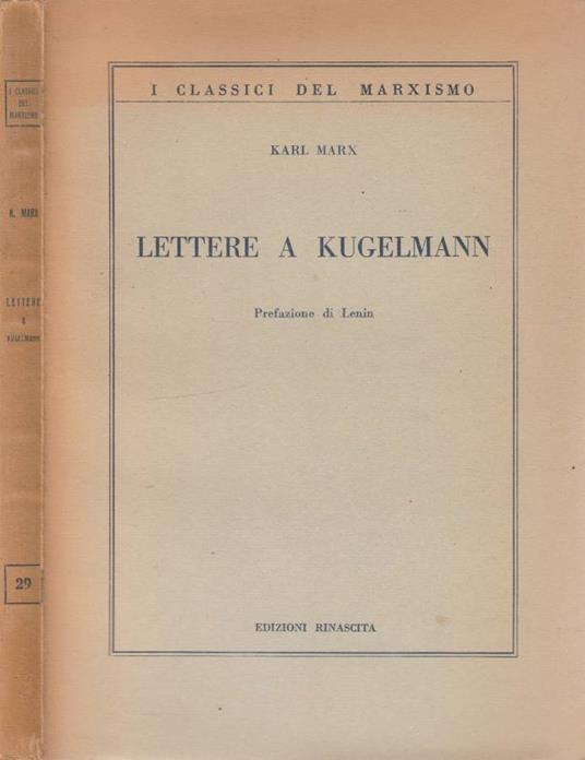 Lettere a Kugelmann - Karl Marx - copertina