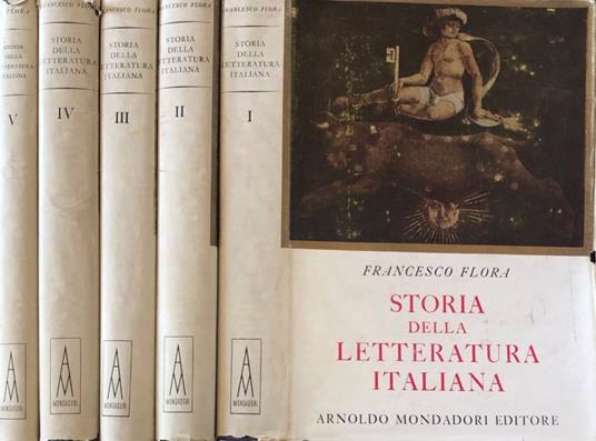 Storia della letteratura italiana - Francesco Flora - copertina
