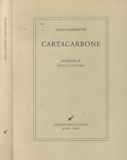 Cartacarbone - Luigi Lambertini - copertina