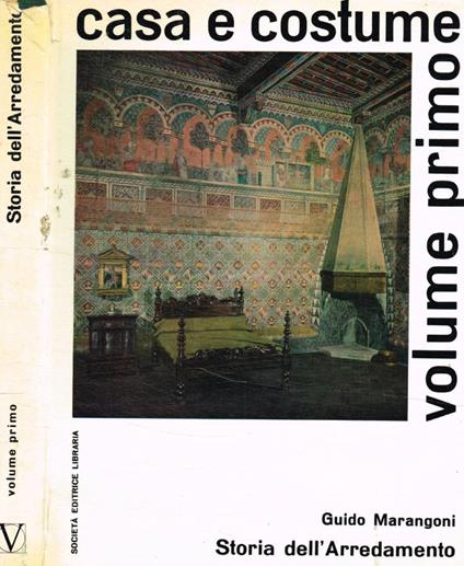 Storia dell'arredamento Vol.I - Guido Marangoni - copertina