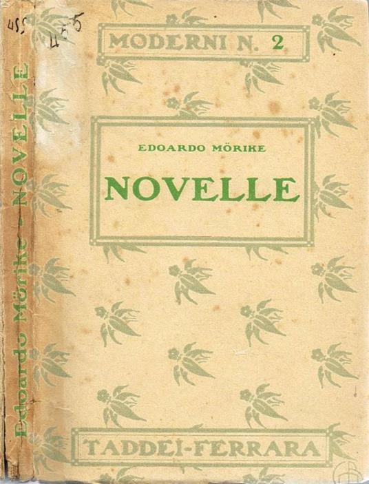 Novelle - Eduard Mörike - copertina