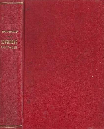 Sensations d'Italia - Paul Bourget - copertina