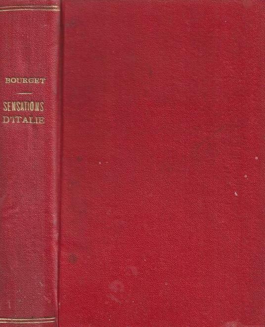 Sensations d'Italia - Paul Bourget - copertina