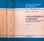 I provvedimenti d'urgenza tomo I,II