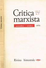 Critica marxista. Rivista bimestrale anno VIII, n.5, 1970