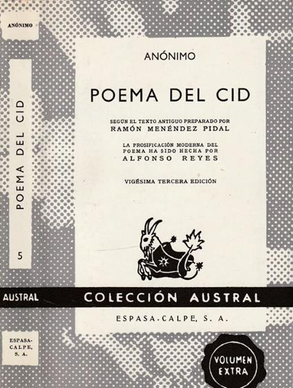 Poema del Cid - Anonimo calalabrese - copertina
