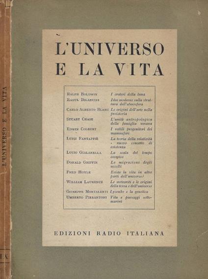 L' Universo e la vita - copertina