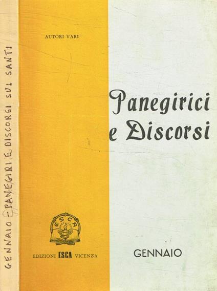Panegirici e discorsi - copertina