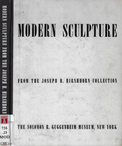 Modern sculpture from the Joseph H. Hirshhorn Collection - copertina