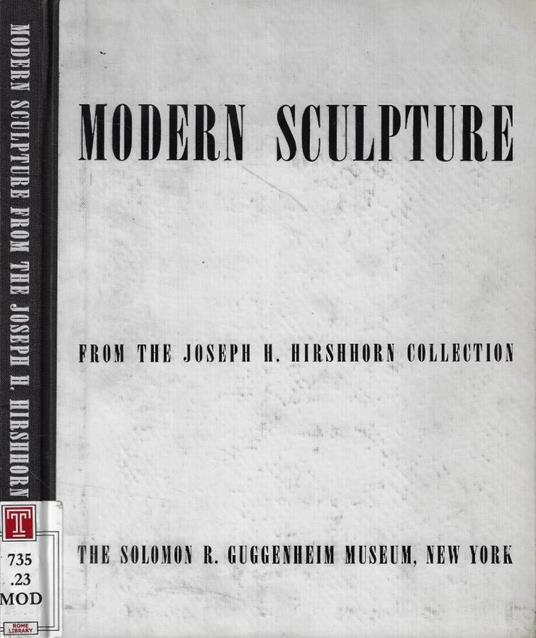 Modern sculpture from the Joseph H. Hirshhorn Collection - copertina
