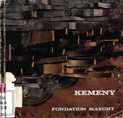 Kemeny (Fondation Maeght, 06 Saint Paul. 23 mars/31 mai 1974) - copertina