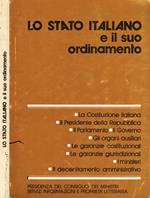 Lo stato italiano e il suo ordinamento