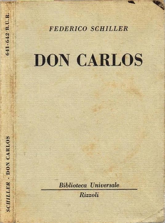 Don Carlos - Hans Friedrich - copertina